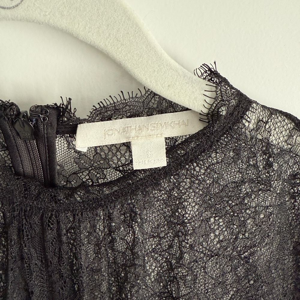 Jonathan Simkhai Kehlani Lace Yoke Corset Top - Picture 6 of 9